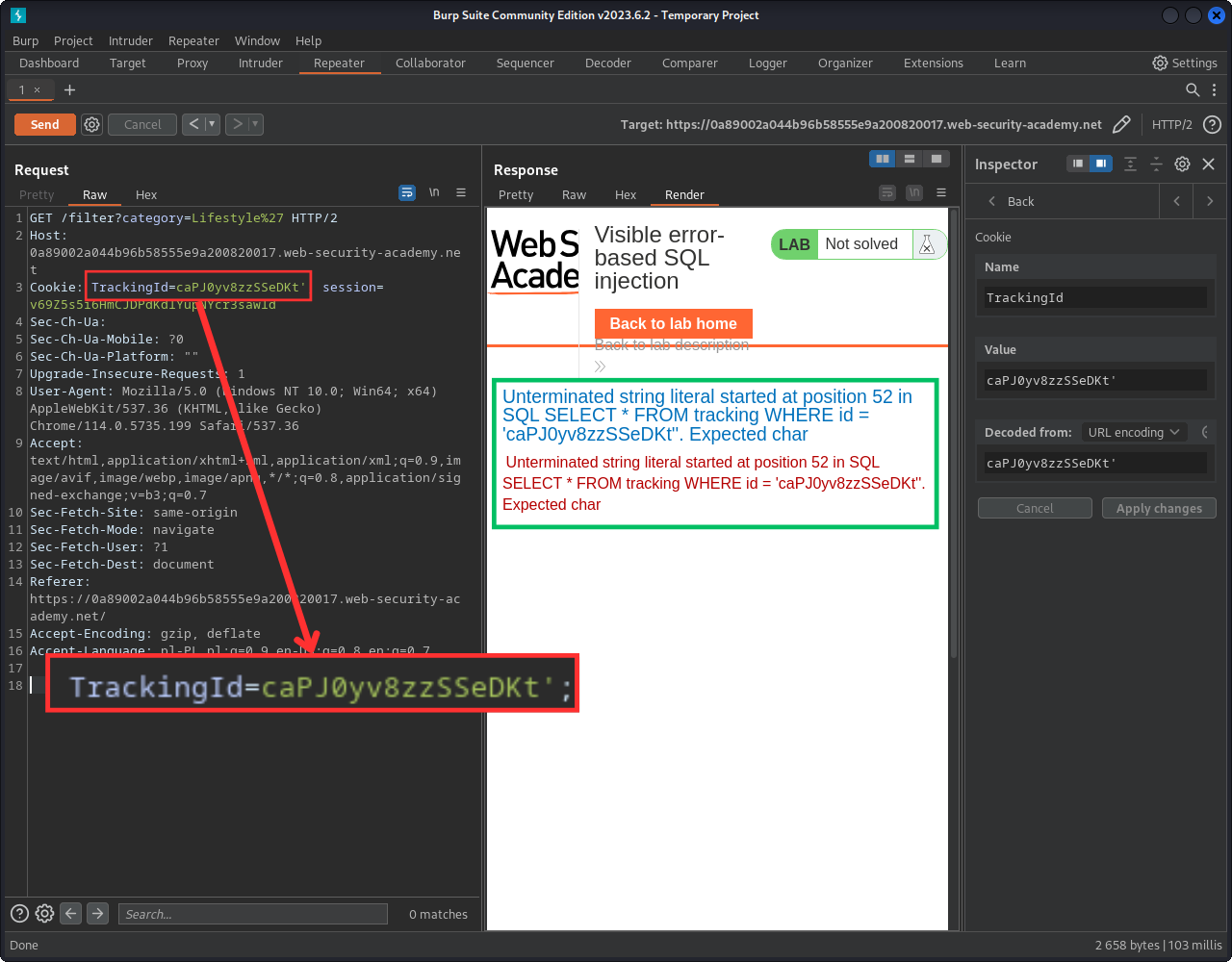 Dużo mówiący komunikat błędu