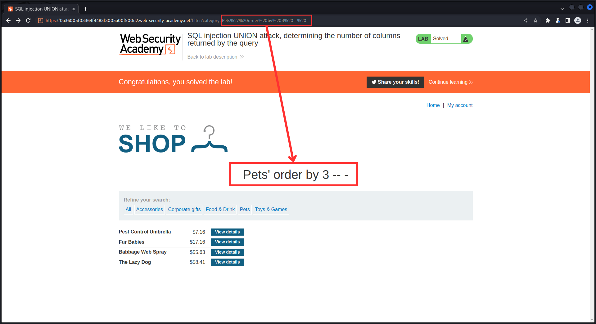 Znajdowanie liczby zwracanych kolumn z użyciem ORDER BY