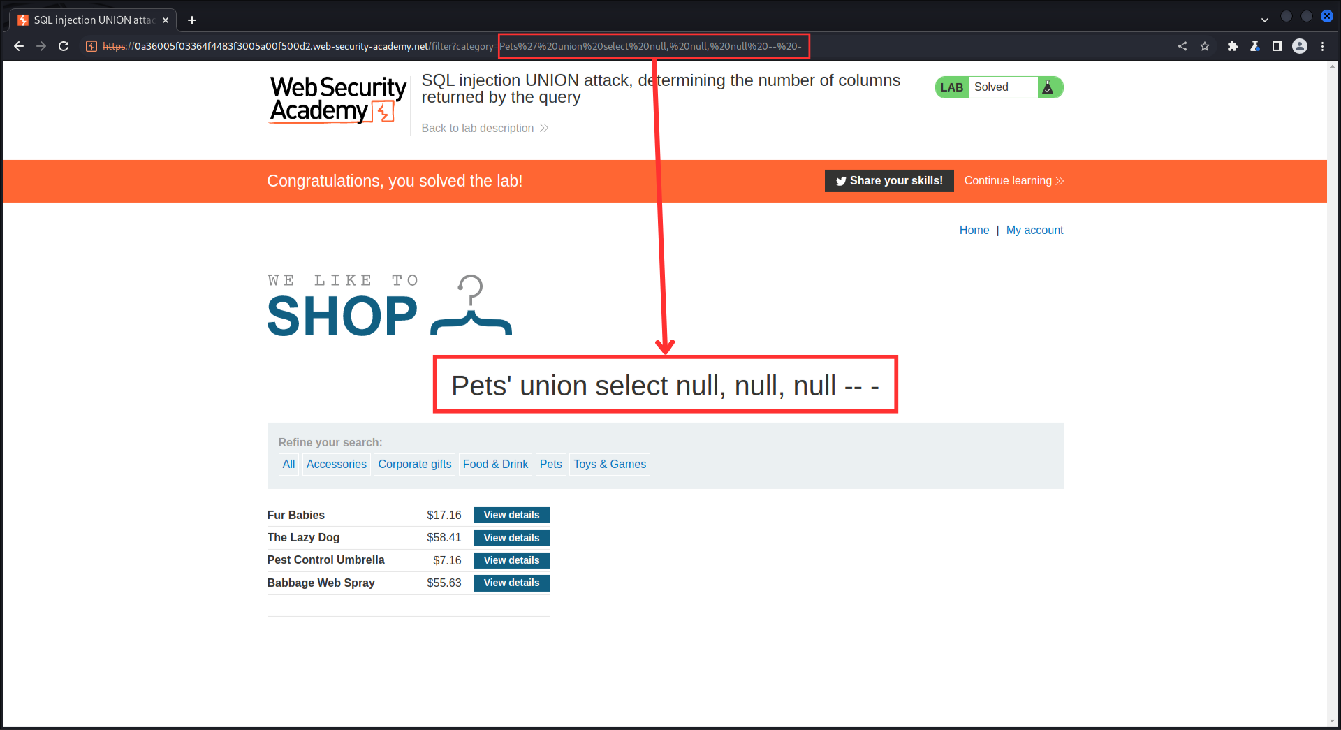 Znajdowanie liczby zwracanych kolumn - trzy kolumny